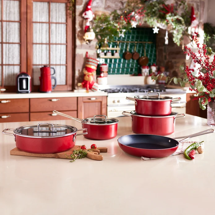 منتج تركي: Mastermaid طقم طناجر 9 قطع من كاراجا