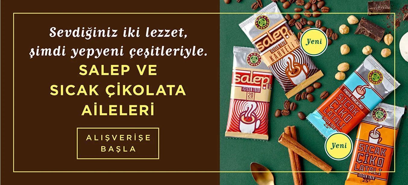 سحلب وشوكولا ساخنة من قهوة دنياسي